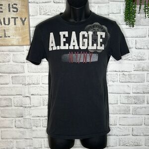 American Eagle Black Ultra Soft Tee Tshirt Shirt Top Size XS
